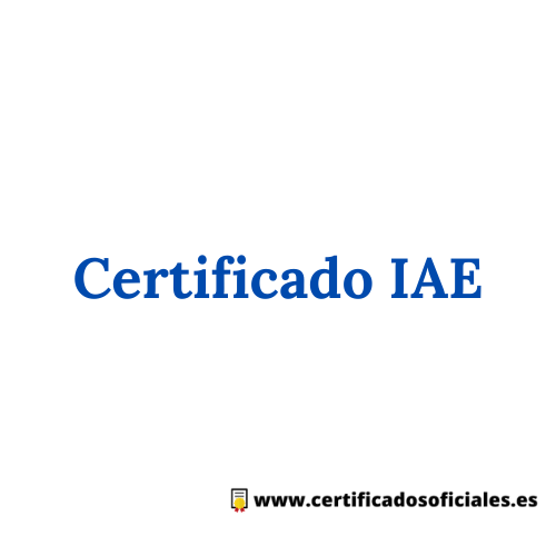 Certificado IAE